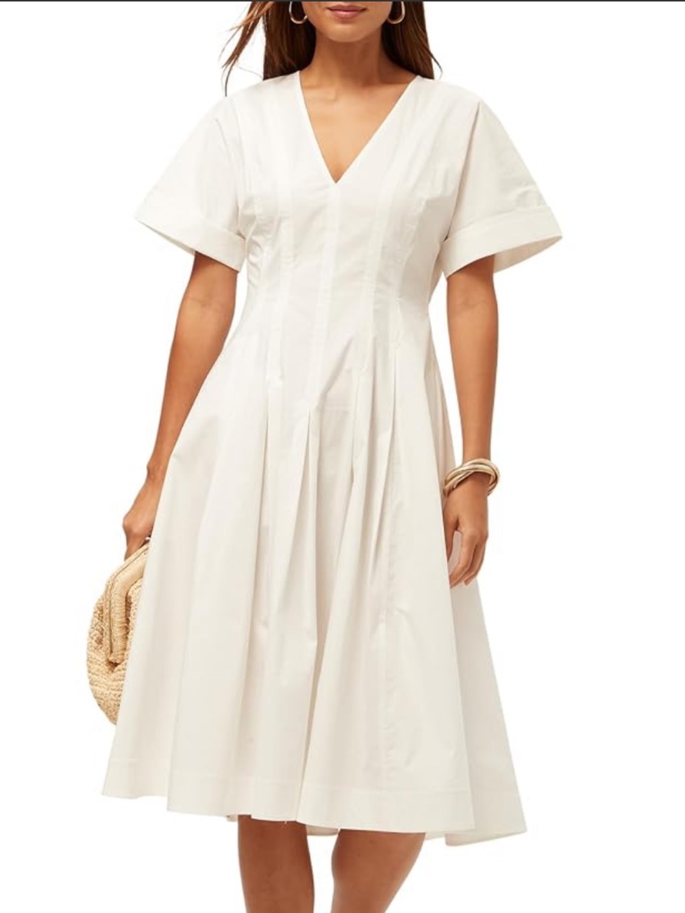 Trina Turk NWT Ashe A-Line Midi Length Short Sleeve Dress Size 8